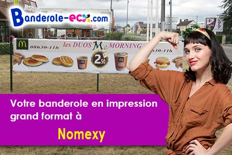 Création graphique inclus pour votre banderole personnalisée à Nomexy (Vosges/88440)