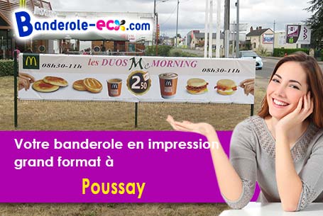 Création graphique gratuite de votre banderole pas cher à Poussay (Vosges/88500)