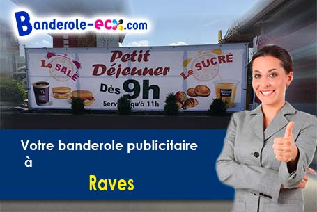 Création graphique gratuite de votre banderole personnalisée à Raves (Vosges/88520)