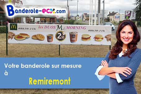 Création graphique gratuite de votre banderole publicitaire à Remiremont (Vosges/88200)