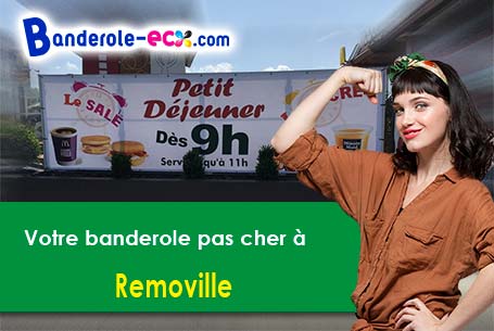 Création graphique gratuite de votre banderole personnalisée à Removille (Vosges/88170)