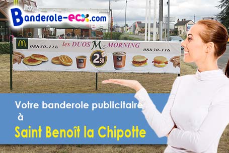 Création graphique inclus pour votre banderole pas cher à Saint-Benoît-la-Chipotte (Vosges/88700)