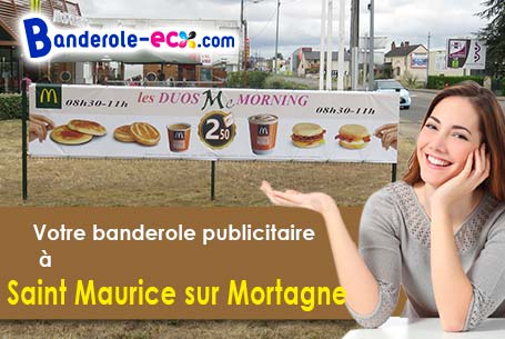 Création graphique gratuite de votre banderole publicitaire à Saint-Maurice-sur-Mortagne (Vosges/887