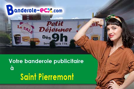 Création graphique inclus pour votre banderole personnalisée à Saint-Pierremont (Vosges/88700)