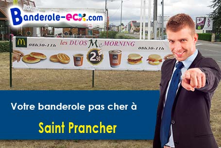 Création graphique inclus pour votre banderole pas cher à Saint-Prancher (Vosges/88500)