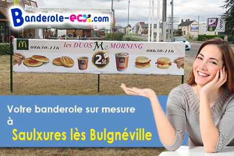 Création graphique inclus pour votre banderole pas cher à Saulxures-lès-Bulgnéville (Vosges/88140)