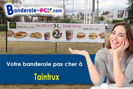 Création graphique inclus pour votre banderole personnalisée à Taintrux (Vosges/88100)