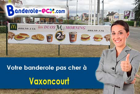 Création graphique inclus pour votre banderole personnalisée à Vaxoncourt (Vosges/88330)