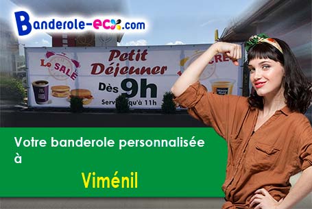 Création graphique gratuite de votre banderole publicitaire à Viménil (Vosges/88600)