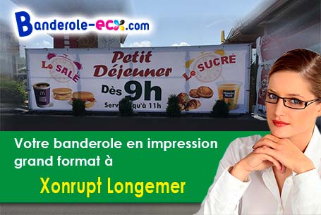 Création graphique inclus pour votre banderole publicitaire à Xonrupt-Longemer (Vosges/88400)