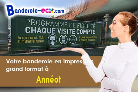 Création graphique inclus pour votre banderole publicitaire à Annéot (Yonne/89200)
