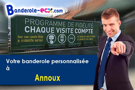 Création graphique inclus pour votre banderole publicitaire à Annoux (Yonne/89440)