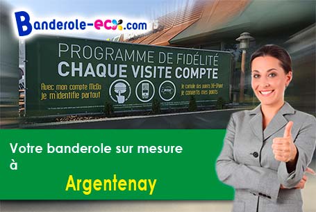 Création graphique inclus pour votre banderole pas cher à Argentenay (Yonne/89160)