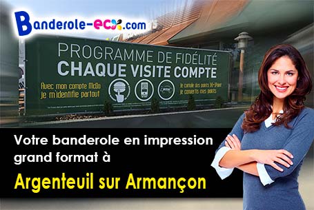 Création graphique inclus pour votre banderole publicitaire à Argenteuil-sur-Armançon (Yonne/89160)