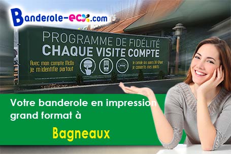 Création graphique gratuite de votre banderole pas cher à Bagneaux (Yonne/89190)