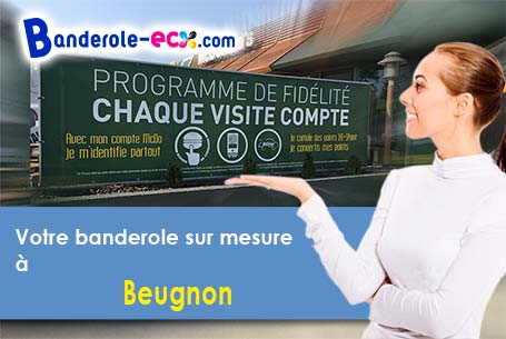 Création graphique gratuite de votre banderole personnalisée à Beugnon (Yonne/89570)