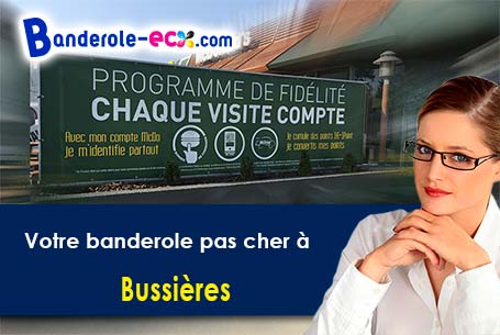 Création graphique gratuite de votre banderole publicitaire à Bussières (Yonne/89630)