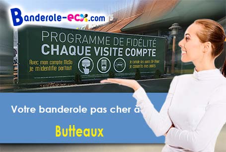 Création graphique gratuite de votre banderole publicitaire à Butteaux (Yonne/89360)