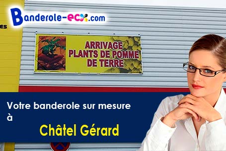 Création graphique gratuite de votre banderole pas cher à Châtel-Gérard (Yonne/89310)