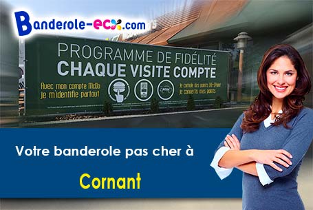 Création graphique gratuite de votre banderole publicitaire à Cornant (Yonne/89500)