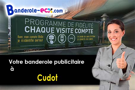Création graphique gratuite de votre banderole personnalisée à Cudot (Yonne/89116)