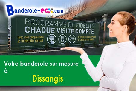 Création graphique gratuite de votre banderole publicitaire à Dissangis (Yonne/89440)