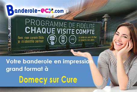 Création graphique gratuite de votre banderole publicitaire à Domecy-sur-Cure (Yonne/89450)