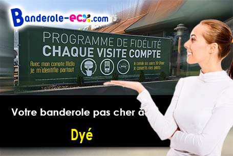 Création graphique gratuite de votre banderole pas cher à Dyé (Yonne/89360)