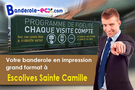 Création graphique gratuite de votre banderole publicitaire à Escolives-Sainte-Camille (Yonne/89290)
