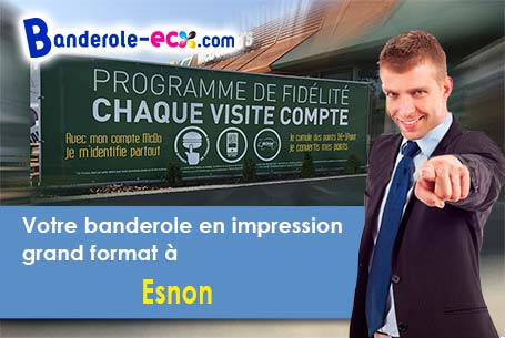 Création graphique gratuite de votre banderole personnalisée à Esnon (Yonne/89210)