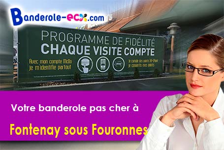 Création graphique gratuite de votre banderole pas cher à Fontenay-sous-Fouronnes (Yonne/89660)
