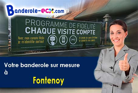 Création graphique inclus pour votre banderole personnalisée à Fontenoy (Yonne/89520)