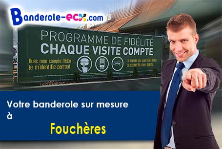 Création graphique inclus pour votre banderole pas cher à Fouchères (Yonne/89150)