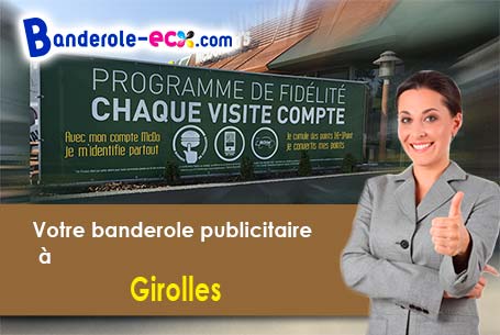 Création graphique gratuite de votre banderole personnalisée à Girolles (Yonne/89200)