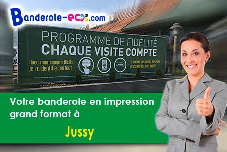 Création graphique gratuite de votre banderole pas cher à Jussy (Yonne/89290)
