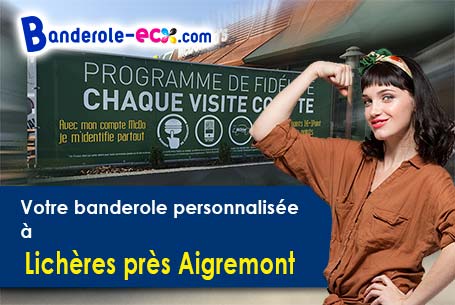 Création graphique gratuite de votre banderole personnalisée à Lichères-près-Aigremont (Yonne/89800)