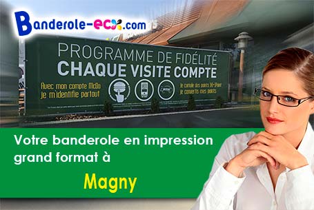 Création graphique inclus pour votre banderole pas cher à Magny (Yonne/89200)