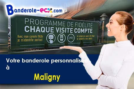 Création graphique gratuite de votre banderole publicitaire à Maligny (Yonne/89800)