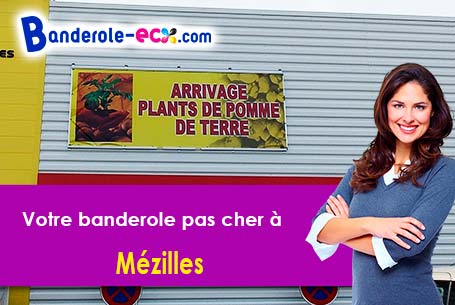 Création graphique gratuite de votre banderole personnalisée à Mézilles (Yonne/89130)