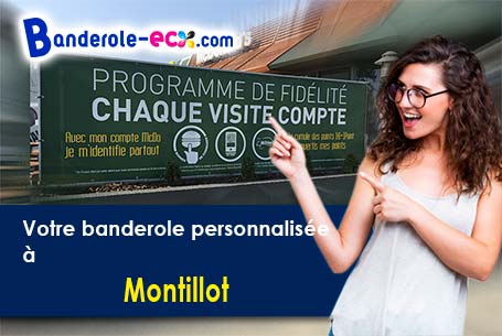 Création graphique inclus pour votre banderole personnalisée à Montillot (Yonne/89660)