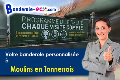 Création graphique inclus pour votre banderole pas cher à Moulins-en-Tonnerrois (Yonne/89310)