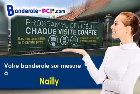 Création graphique gratuite de votre banderole pas cher à Nailly (Yonne/89100)