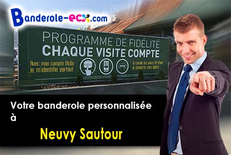 Création graphique inclus pour votre banderole personnalisée à Neuvy-Sautour (Yonne/89570)