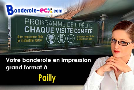 Création graphique inclus pour votre banderole pas cher à Pailly (Yonne/89140)