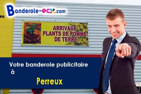 Création graphique gratuite de votre banderole pas cher à Perreux (Yonne/89120)