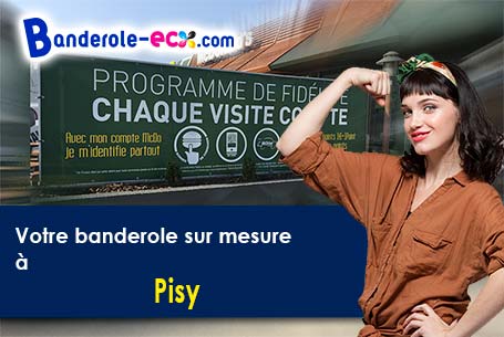 Création graphique gratuite de votre banderole publicitaire à Pisy (Yonne/89420)