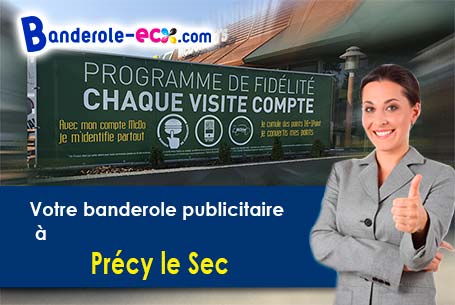 Création graphique gratuite de votre banderole publicitaire à Précy-le-Sec (Yonne/89440)
