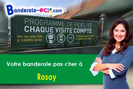 Création graphique gratuite de votre banderole pas cher à Rosoy (Yonne/89100)
