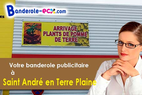 Création graphique inclus pour votre banderole pas cher à Saint-André-en-Terre-Plaine (Yonne/89420)