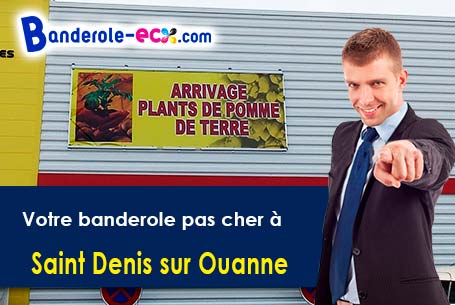 Création graphique inclus pour votre banderole pas cher à Saint-Denis-sur-Ouanne (Yonne/89120)